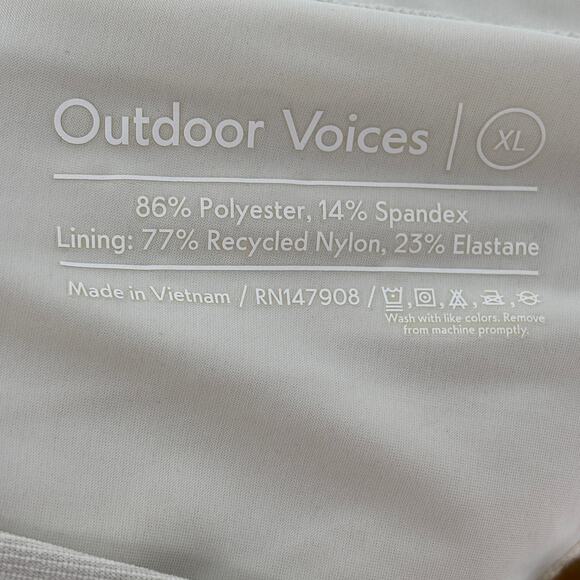 Outdoor Voices Milkstone Cream Heathered Warmup 2.5" Skort - Picture 11 of 11